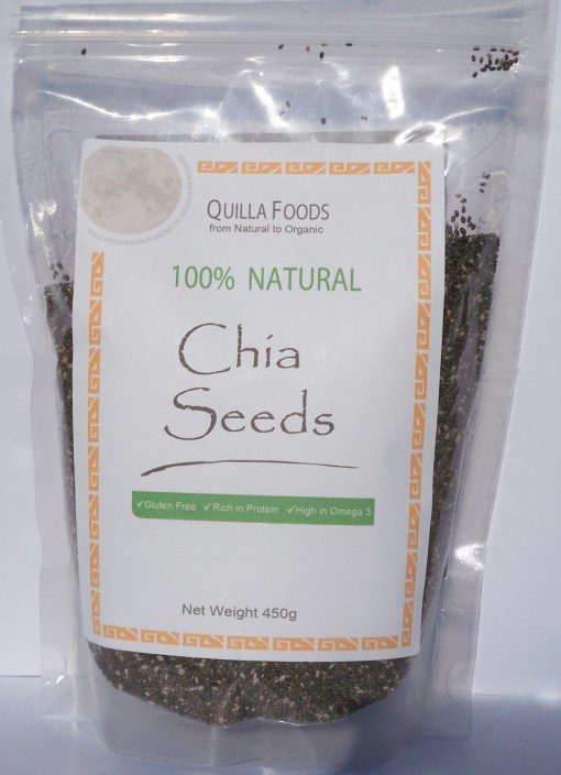 CHIA BLACK SEED 450G BULK FREE FROM GLUTEN & ALLERGENS SUPER FOOD