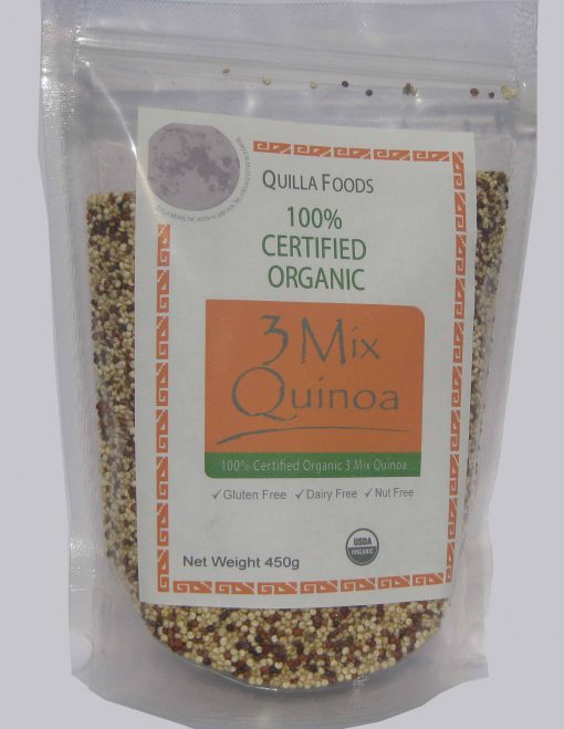 Organic Tri-Colour Mix Quinoa 450g